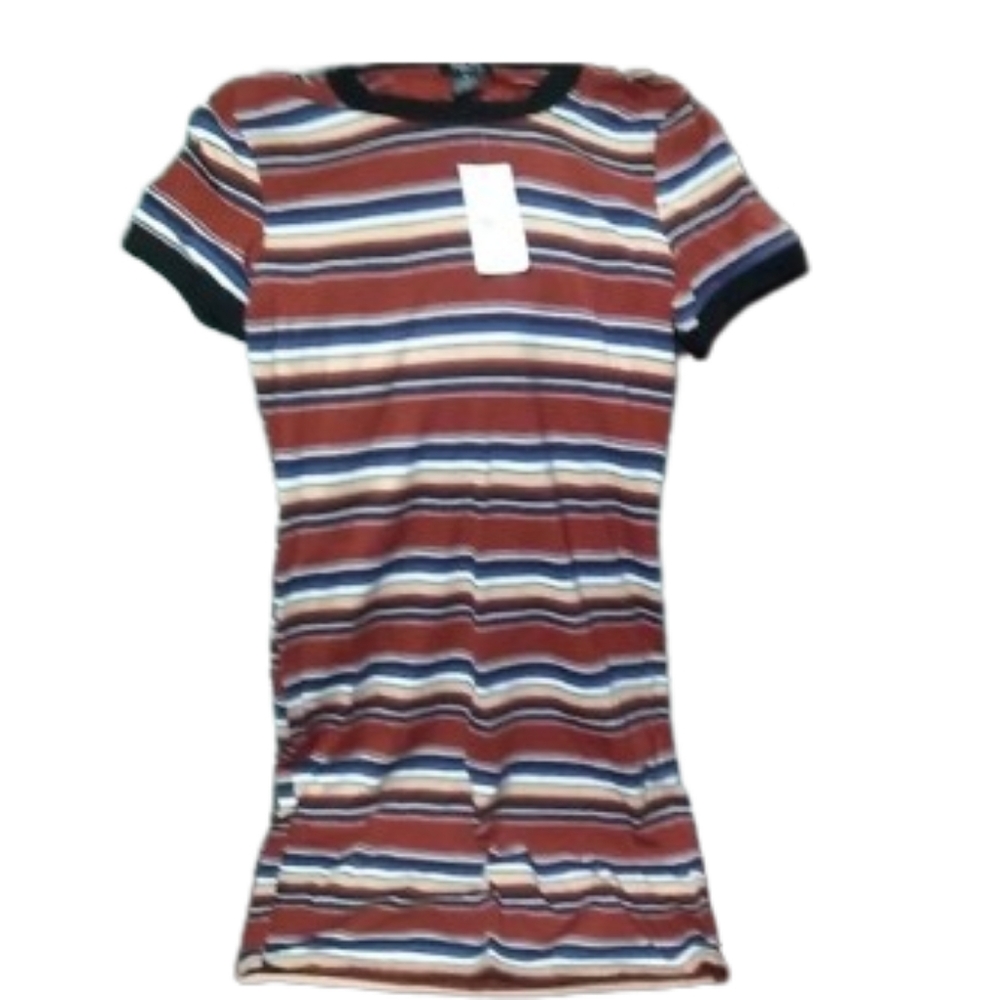 NWT Rue 21 Pull‎ on casual Mini stripe dress Size Juniors XS